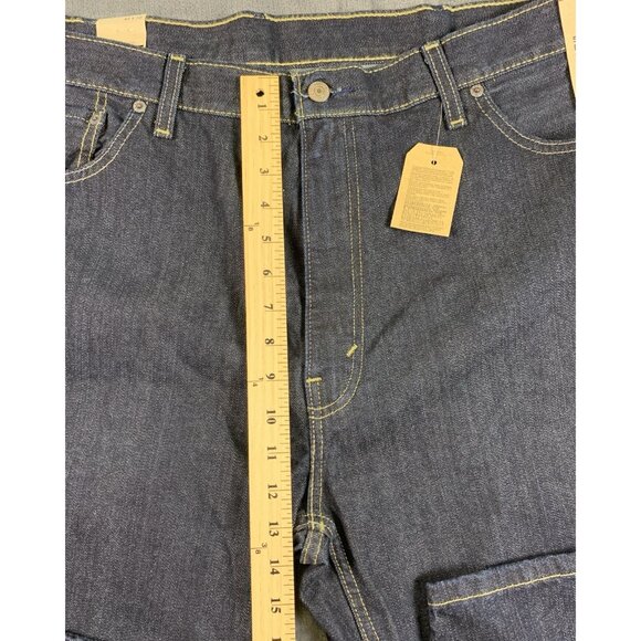 Levi's 559 Relaxed Straight Fit Jeans Dark Blue Denim Men's Size 44 x 30 NWT - Picture 10 of 11